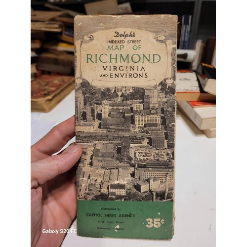 Map Of Richmond .. Virginia And Environs