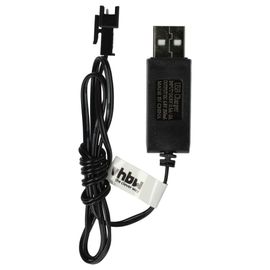 Vhbw Chargeur Usb Pour Batterie De Modélisme Rc Avec Connexion Sm-2p Ou Pack D'accus - 60 Cm 4,8 V-Vhbw