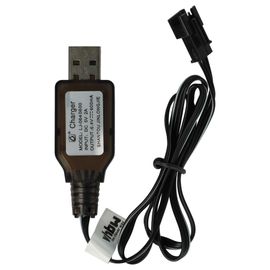 Vhbw Chargeur Usb Pour Batterie De Modélisme Rc Avec Connexion Sm-3p Ou Pack D'accus - 60 Cm 6,4 V-Vhbw
