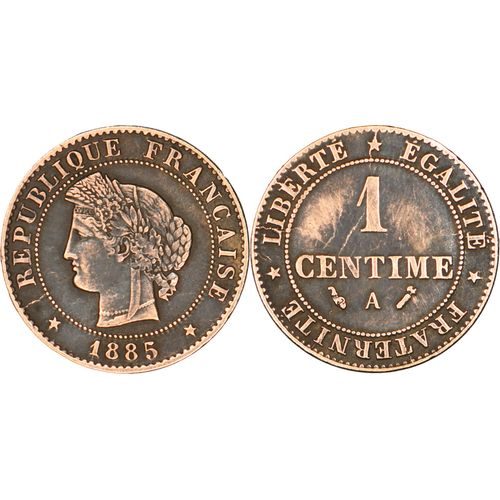 France - 1885 - 1 Centime Cérès - 400 000 Ex. - 25-128