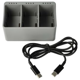Vhbw Chargeur 3 Bornes Compatible Avec Dji Bwx162-3850-7.38, Bwx162-2453-7.38, 270620, 270619 Drone (Chargeur)-Vhbw