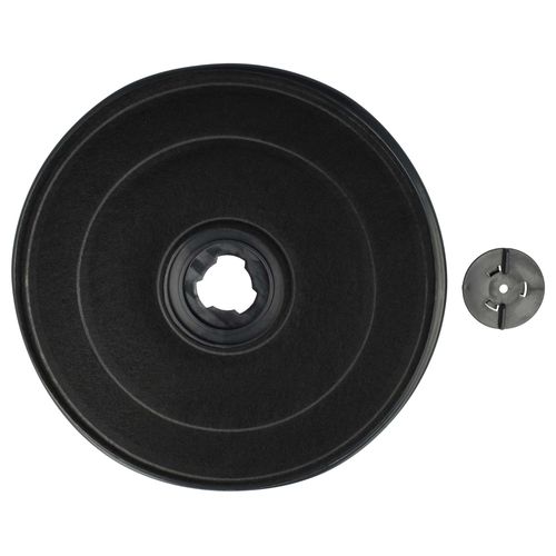 vhbw Filtre à charbon actif compatible avec Bosch DUL63CA20T/02, DUL63CC20/01, DUL63CC20/02, DUL63CC20B/01, DUL63CC40 hotte aspirante - 23 cm
