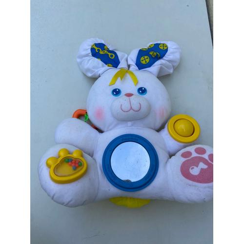 Fisher Price Peluche Lapinactivité Bébé Jouet Hochets 1989