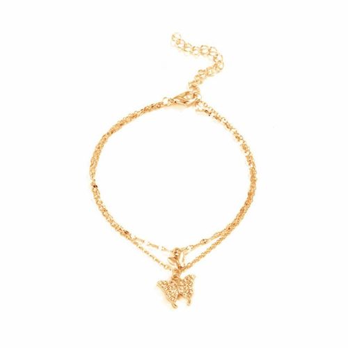 Chaîne De Cheville En Strass Pour Femmes, Bijoux Style Bohémien, Pieds Nus, Pour La Plage, Été