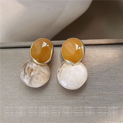 Boucles D'oreilles Géométriques En Métal Pour Femmes, Forme Carrée, Irrégulière, Mode, Charme Mignon, Minimaliste, Bijoux, Cadeau