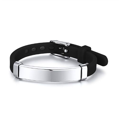 Likgreat-Bracelets D'identification Personnalisés Pour Enfants, Gouvernail En Silicone Souple, Acier Inoxydable, Nom D'urgence Personnalisé, Téléphone Pour Enfants, Filles Et Garçons