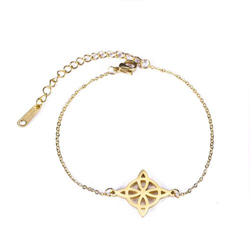 Likgreat Bracelet À Breloques N¿Ud De Sorcière Pour Femme, Bracelets Pendentif En Acier Inoxydable, Amulette Wicca, Cadeau Bijoux, Mode