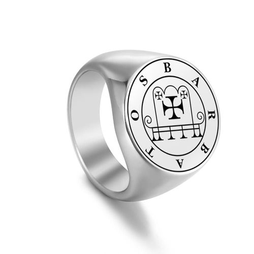 Bagues En Métal Vintage En Acier Inoxydable Pour Hommes, Bague De Doigt, Amulette De Document En Argent, Punk, Hip Hop, Prairie, Cadeau De Bijoux