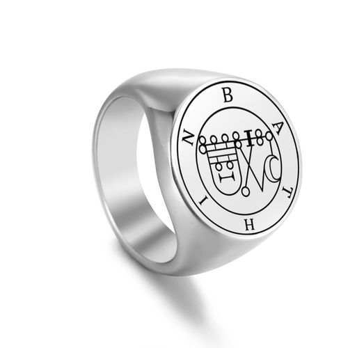 Bagues En Métal Vintage En Acier Inoxydable Pour Hommes, Bague De Doigt, Amulette De Document En Argent, Punk, Hip Hop, Prairie, Cadeau De Bijoux