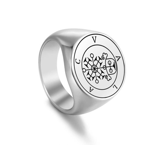 Bagues En Métal Vintage En Acier Inoxydable Pour Hommes, Bague De Doigt, Amulette De Document En Argent, Punk, Hip Hop, Prairie, Cadeau De Bijoux