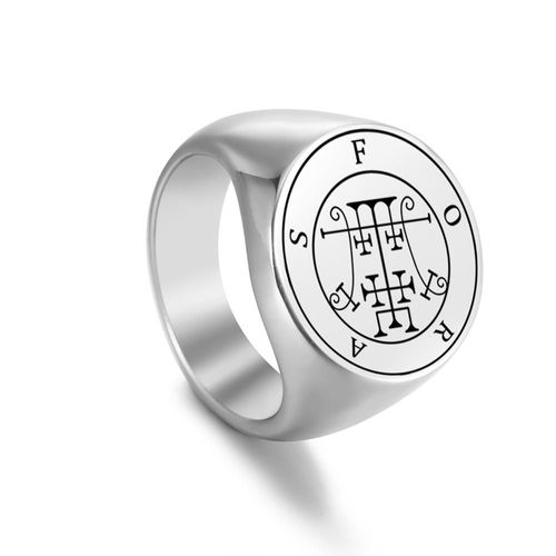Bagues En Métal Vintage En Acier Inoxydable Pour Hommes, Bague De Doigt, Amulette De Document En Argent, Punk, Hip Hop, Prairie, Cadeau De Bijoux
