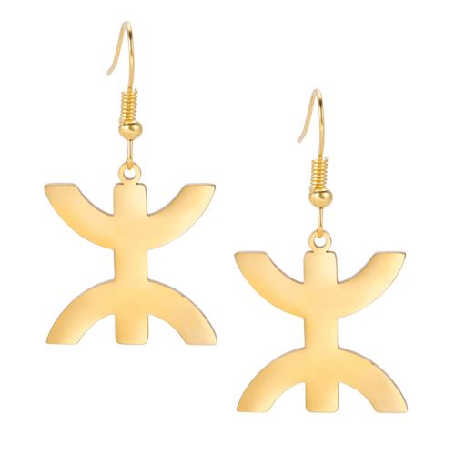 Likgreat-Boucles D'oreilles Berbères Africaines En Acier Inoxydable, Bijoux Ethniques, Géométriques, Pendants, Vintage, Pour Femme
