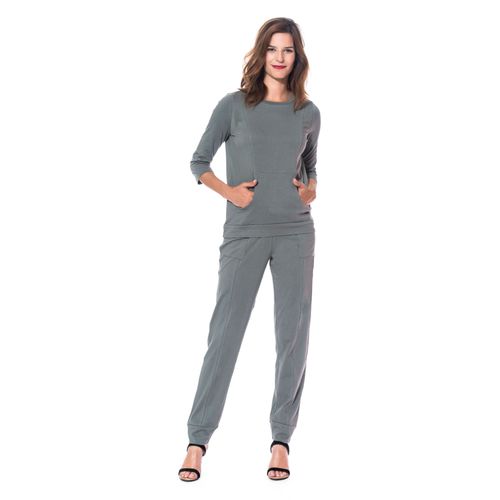 Ensemble Yoga Coton Poche Kangourou.