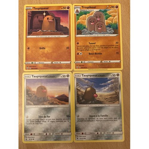 (3426) Taupiqueur + Triopikeur + 2x Taupiqueur D’Alola (Pokemon) 