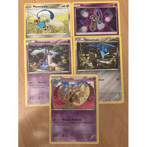 (3212) 4x Monorpale + Dimoclès (Pokemon) 