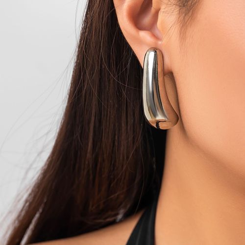 Ingmark-Boucles D'oreilles Punk En Métal, Rondes Et Lisses, Grande Boule, Classique, Vintage, Or, Document, Piercing, Bijoux Steampunk, Pour Femme