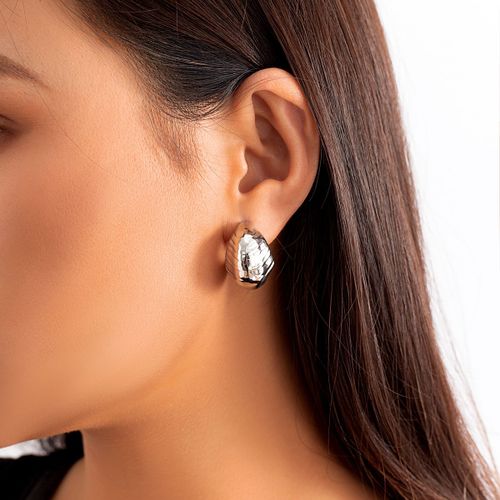 Ingmark-Boucles D'oreilles Punk En Métal, Rondes Et Lisses, Grande Boule, Classique, Vintage, Or, Document, Piercing, Bijoux Steampunk, Pour Femme