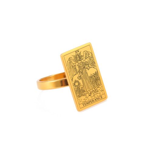 Likgreat-Bagues De Cartes De Tarot En Acier Inoxydable Pour Hommes Et Femmes, Matiques Magiques, Bijoux D'amulette Punk, Cadeau Ésotérisme, Ination, Nouveau