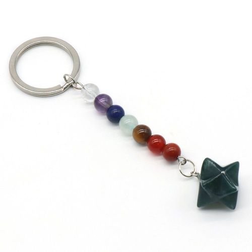 Nouveau Bijou Semi-Précieux En Pierre Naturelle, Pendentif En Forme D'oeil De Tigre, Turquoise, Étoile, Boule D'épine, Pour Sac, Cadeau Exquis, 20x20mm, 2021