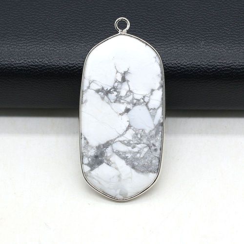 Pendentif En Pierre Naturelle Plaqué Argent, Bijou De Forme Géométrique, Artisanat Fait À La Main, Collier, Boucles D'oreilles, Accessoires De Bijouterie, Fabrication De Cadeaux