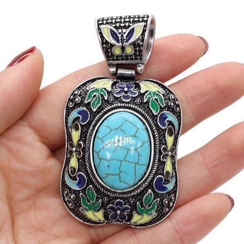 Pendentif En Pierre Naturelle, Quartz Rose, Cristal D'agate, Rétro, Tendance, Artisanat Fait À La Main, Collier, Bijoux Meilleur Cadeau Pour Femme, 38x70mm