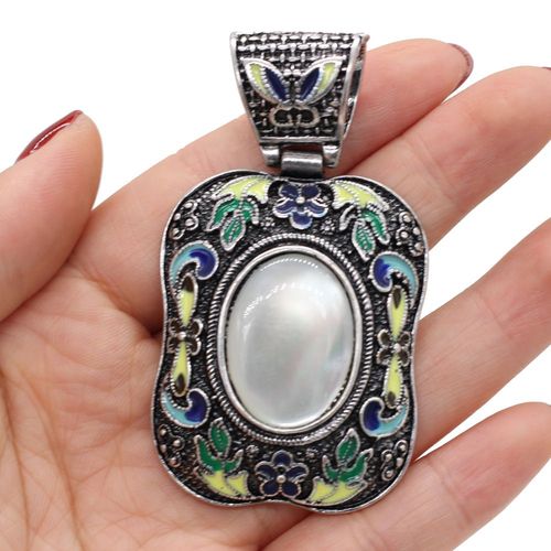 Pendentif En Pierre Naturelle, Quartz Rose, Cristal D'agate, Rétro, Tendance, Artisanat Fait À La Main, Collier, Bijoux Meilleur Cadeau Pour Femme, 38x70mm