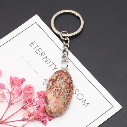 Clé En Pierre Naturelle Pour Hommes Et Femmes, Quartz De Guérison Reiki, Pierre D'agate, Breloques Pmotcharms