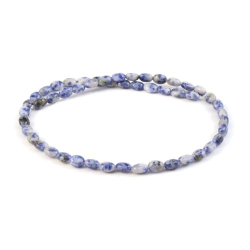 Perles D'espacement En Pierre Naturelle De Sable Bleu, Malachite, De Forme Oblate, Pour Travaux Manuels, Accessoires De Collier