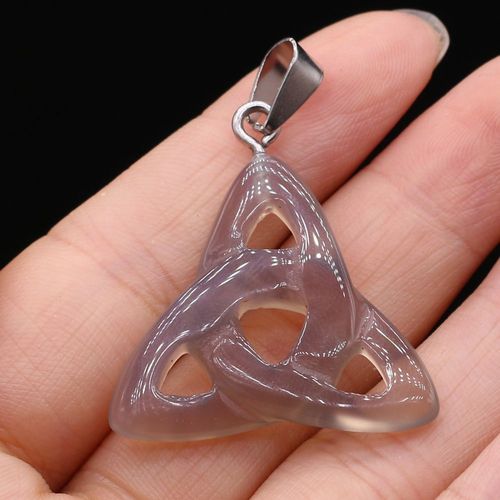 Pendentif En Pierre Naturelle, Breloques En Quartz Rose, Clip Agate, Créatif, Populaire Pour La Douzaine D'artisanat, Collier À Faire Soi-Même, Pull, Joaillerie