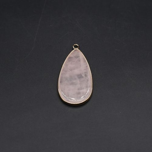 Pendentifs En Cristal Rose Naturel, Connecteurs De Breloques Pour La Fabrication De Bijoux, Accessoires De Bricolage Adaptés Aux Colliers, Bracelets Et Boucles D'oreilles