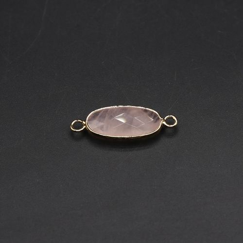 Pendentifs En Cristal Rose Naturel, Connecteurs De Breloques Pour La Fabrication De Bijoux, Accessoires De Bricolage Adaptés Aux Colliers, Bracelets Et Boucles D'oreilles