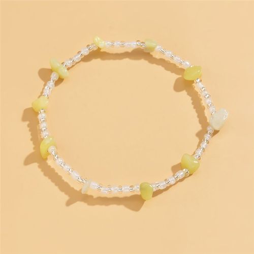 Bracelet De Cheville Perlé En Pierre Naturelle Pour Femmes, 6 Couleurs, Boho Kpop, Bracelets De Cheville Perlés, Bracelets De Plage D'été, Perles De Rinçage, Pieds Nus, Accessoires De Bijoux De Pied,