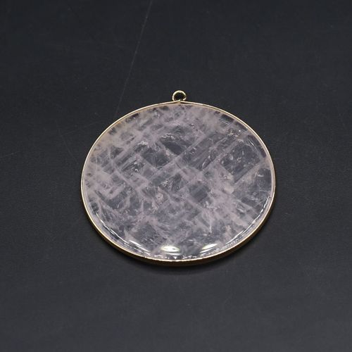 Pendentifs En Cristal Rose Naturel, Connecteurs De Breloques Pour La Fabrication De Bijoux, Accessoires De Bricolage Adaptés Aux Colliers, Bracelets Et Boucles D'oreilles