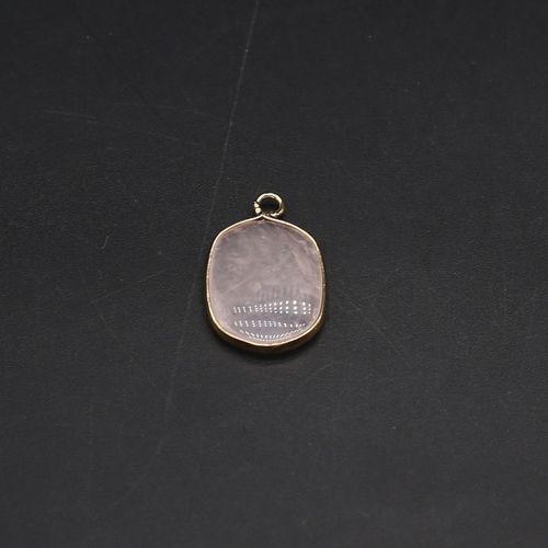 Pendentifs En Cristal Rose Naturel, Connecteurs De Breloques Pour La Fabrication De Bijoux, Accessoires De Bricolage Adaptés Aux Colliers, Bracelets Et Boucles D'oreilles