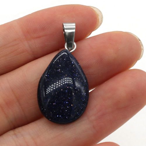 Pendentif En Pierre Naturelle En Forme De Goutte, Pierre Précieuse, Quartz Rose, Agate, Bracelet Fait Main, Collier De Bricolage, Accessoires De Bijoux, 16x28mm