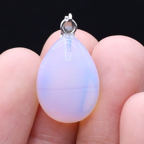 Pendentif En Pierre Naturelle En Forme De Goutte D'eau Pour Femme, Opale Sodalite, Breloque De Bricolage, Bijoux De Collier, Accessoires De Boucle D'oreille