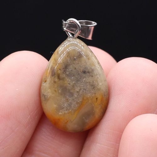 Pendentif En Pierre Naturelle En Forme De Goutte D'eau Pour Femme, Opale Sodalite, Breloque De Bricolage, Bijoux De Collier, Accessoires De Boucle D'oreille