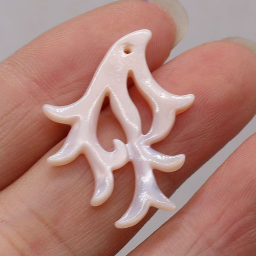 Pendentif En Coquillage De Perle Naturelle, Forme De Poisson, Artisanat Fait À La Main, Breloque Élégante Bricolage, Collier, Bracelet, Accessoire De Bijoux Exécutif, 20x30mm