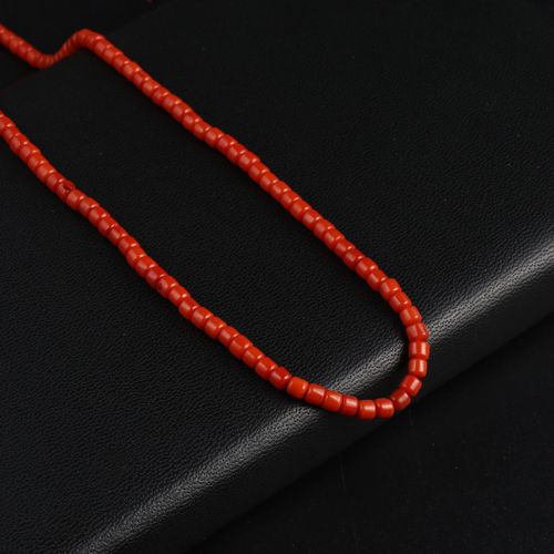 Collier Et Bracelet En Perles De Corail Naturel En Forme De Pupa, Rouge, Artisanat Fait À La Main, Tendance, Fabrication De Bijoux, Cadeau Pour Femmes, Offre Spéciale