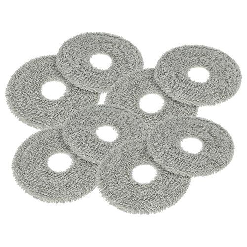 vhbw 8x compatible avec Mova E30 Ultra aspirateur robot - Lingettes tampon - tampon microfibre