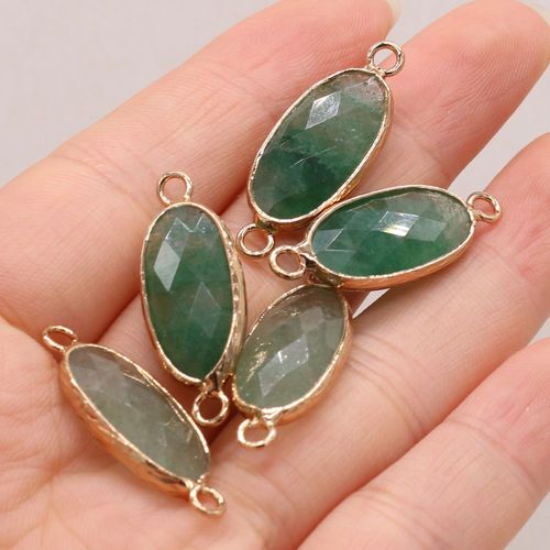 Collier En Pierre Naturelle, 4 Pièces, Ovale, Quartz, Cristal Brut, Pendentif, Bricolage, Mignon, Bracelet, Accessoires, Fabrication De Cadeaux, Vente En Gros