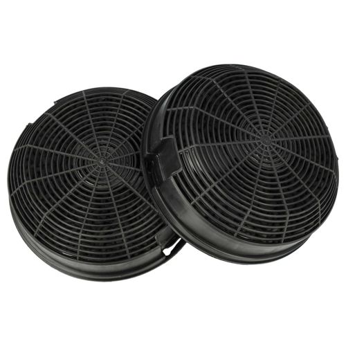 vhbw 2x Filtres à charbon actif compatible avec Faure FHC60131X, FHC90131N, FHC60131N, FHC60131W, FHC 60131N, FHC 60131X hotte aspirante - 15,3 cm