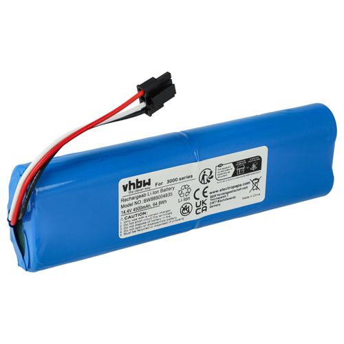 vhbw Batterie compatible avec Philips HOMERUN 3000, XU3110/01, XU3110/02 robot électroménager (4500mAh, 14,4V, Li-ion)