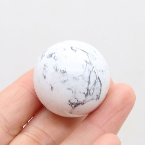 Boule Ronde En Pierre Naturelle, 30x30mm, Quartz Rose, Lapis Lazuli, Opale, Pendentif Lune, Perle Feng Shui, Ornement, Décorations, Cadeau