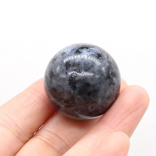 Boule Ronde En Pierre Naturelle, 30x30mm, Quartz Rose, Lapis Lazuli, Opale, Pendentif Lune, Perle Feng Shui, Ornement, Décorations, Cadeau