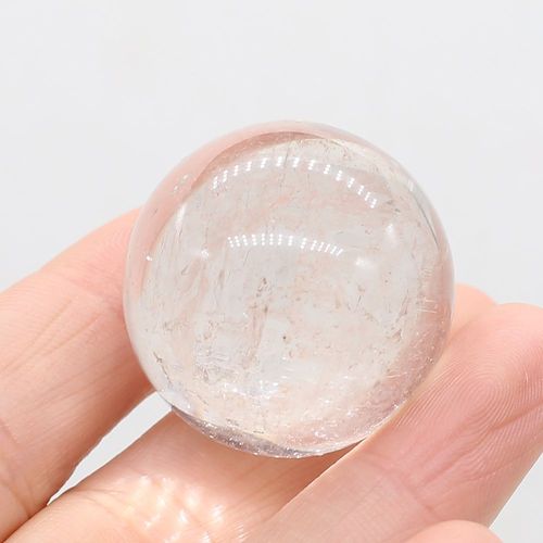 Boule Ronde En Pierre Naturelle, 30x30mm, Quartz Rose, Lapis Lazuli, Opale, Pendentif Lune, Perle Feng Shui, Ornement, Décorations, Cadeau