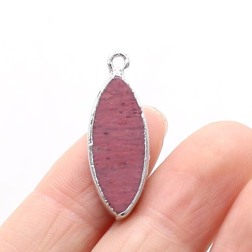 Bijoux En Pierre Naturelle En Forme De Marquise, Quartz Rose, Pendentif ¿Il De Tigre, Artisanat Fait À La Main, Collier, Bracelet, Boucles D'oreilles, Accessoires 10x29mm