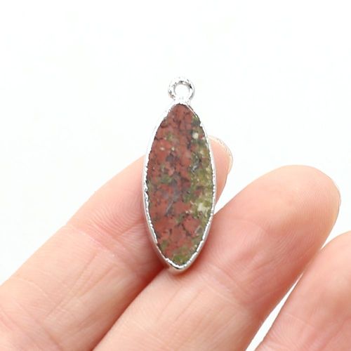 Bijoux En Pierre Naturelle En Forme De Marquise, Quartz Rose, Pendentif ¿Il De Tigre, Artisanat Fait À La Main, Collier, Bracelet, Boucles D'oreilles, Accessoires 10x29mm