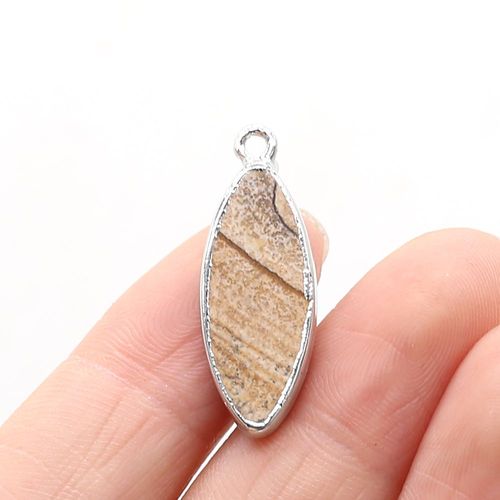 Bijoux En Pierre Naturelle En Forme De Marquise, Quartz Rose, Pendentif ¿Il De Tigre, Artisanat Fait À La Main, Collier, Bracelet, Boucles D'oreilles, Accessoires 10x29mm