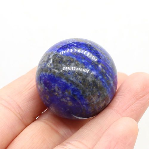 Boule Ronde En Pierre Naturelle, 30x30mm, Quartz Rose, Lapis Lazuli, Opale, Pendentif Lune, Perle Feng Shui, Ornement, Décorations, Cadeau